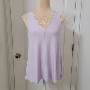 Gap Size XS Light Purple Knit Sleeveless Tank Top, Flowy Hem, Exc. Used Cond.